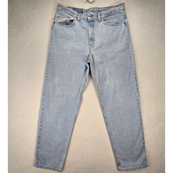 Vtg Levis 550 Jeans Mens 38x32 (35x32) Relaxed Fit Tapered Made in USA Denim 90s - Picture 1 of 14
